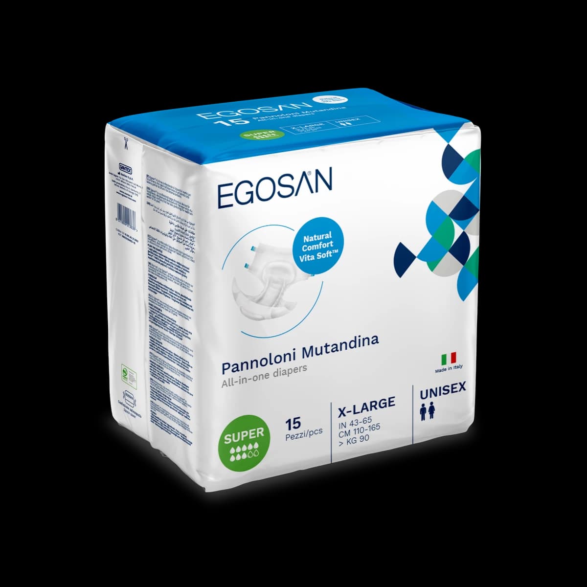 All-in-one Diaper Panty, Absorbent Aid for Incontinence (Night/Super Absorption) (X-Large)