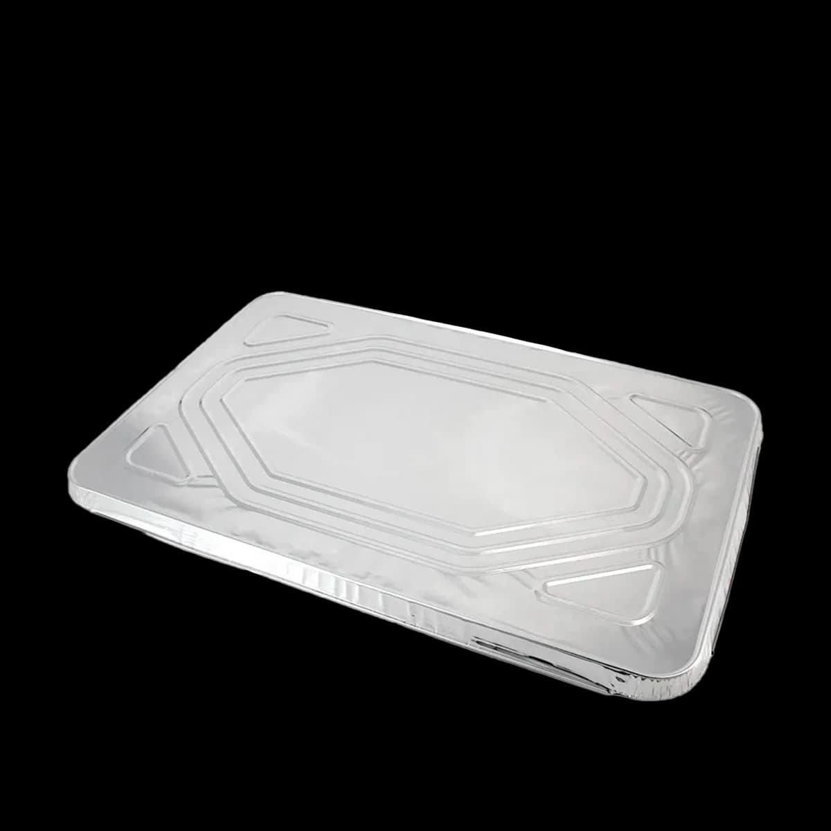 Rectangular Aluminium Lid for Disposable Container (100pcs)